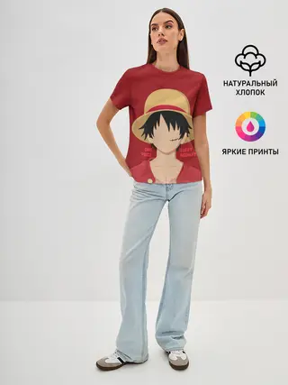 Женская базовая футболка / Luffy