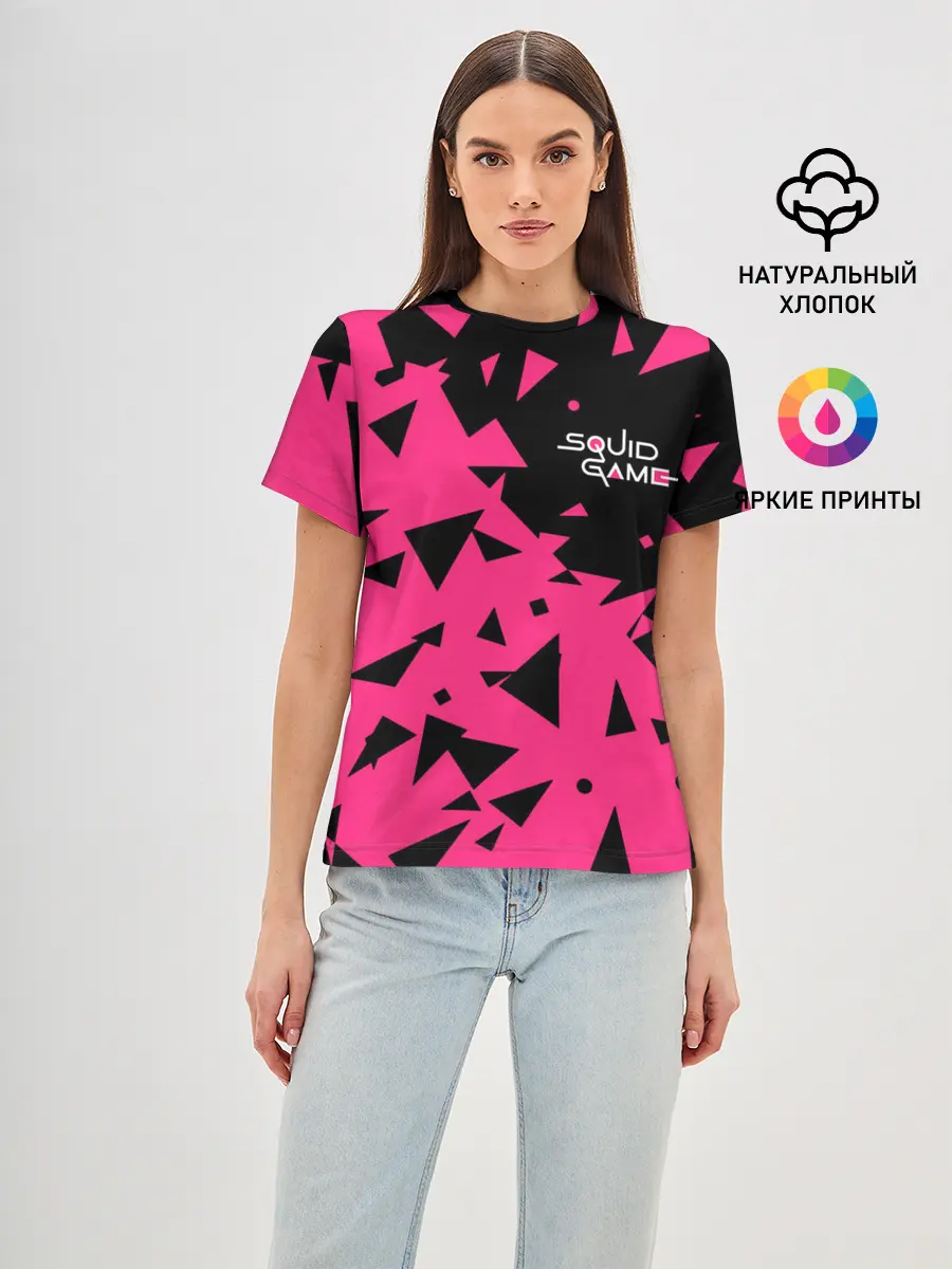 Женская базовая футболка / Squid Game