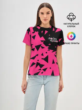 Женская базовая футболка / Squid Game