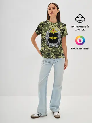 Женская базовая футболка / Войска связи