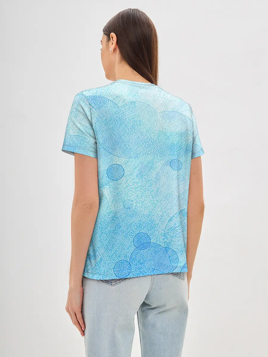 Женская базовая футболка / Пузыри воздуха