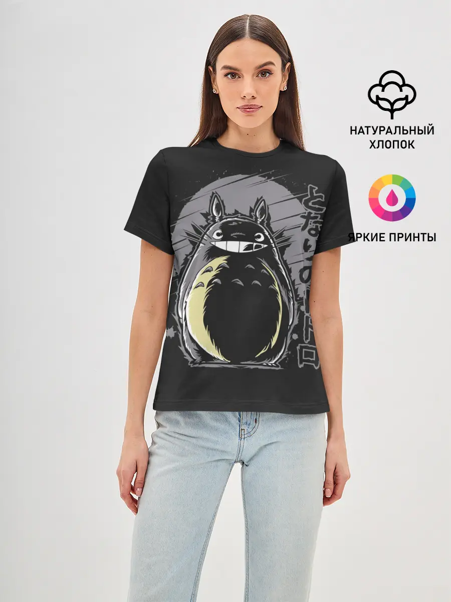 Женская базовая футболка / Totoro