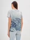 Женская базовая футболка / Синие листья