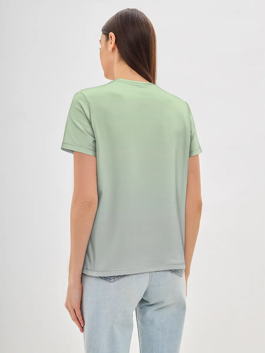 Женская базовая футболка / дикий кот оцелот