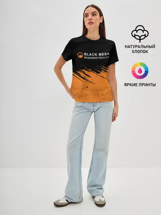 Женская базовая футболка / BLACK MESA