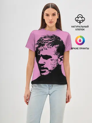 Женская базовая футболка / Lil peep