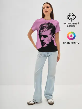 Женская базовая футболка / Lil peep