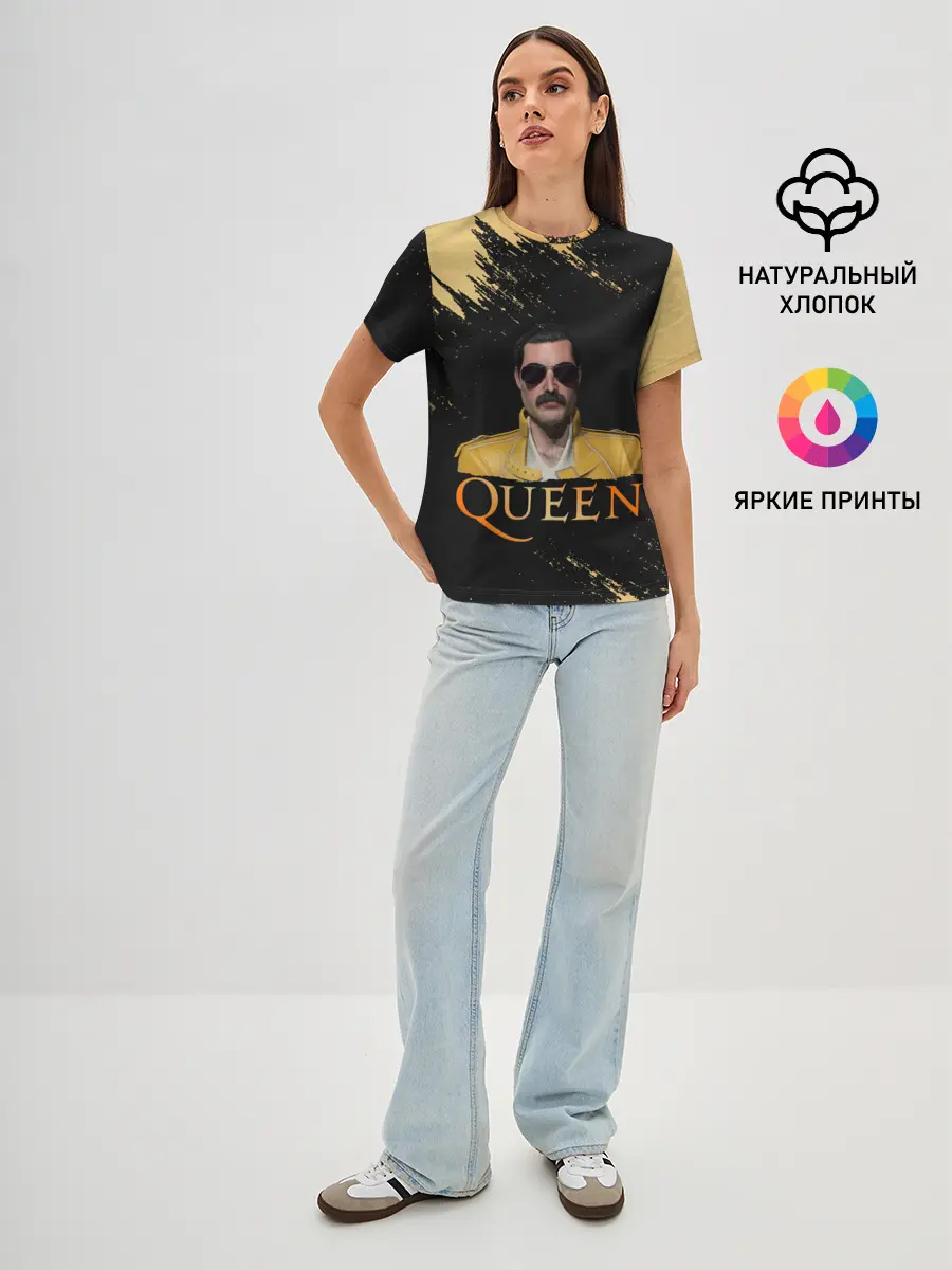 Женская базовая футболка / Фредди Меркьюри | Freddie Mercury