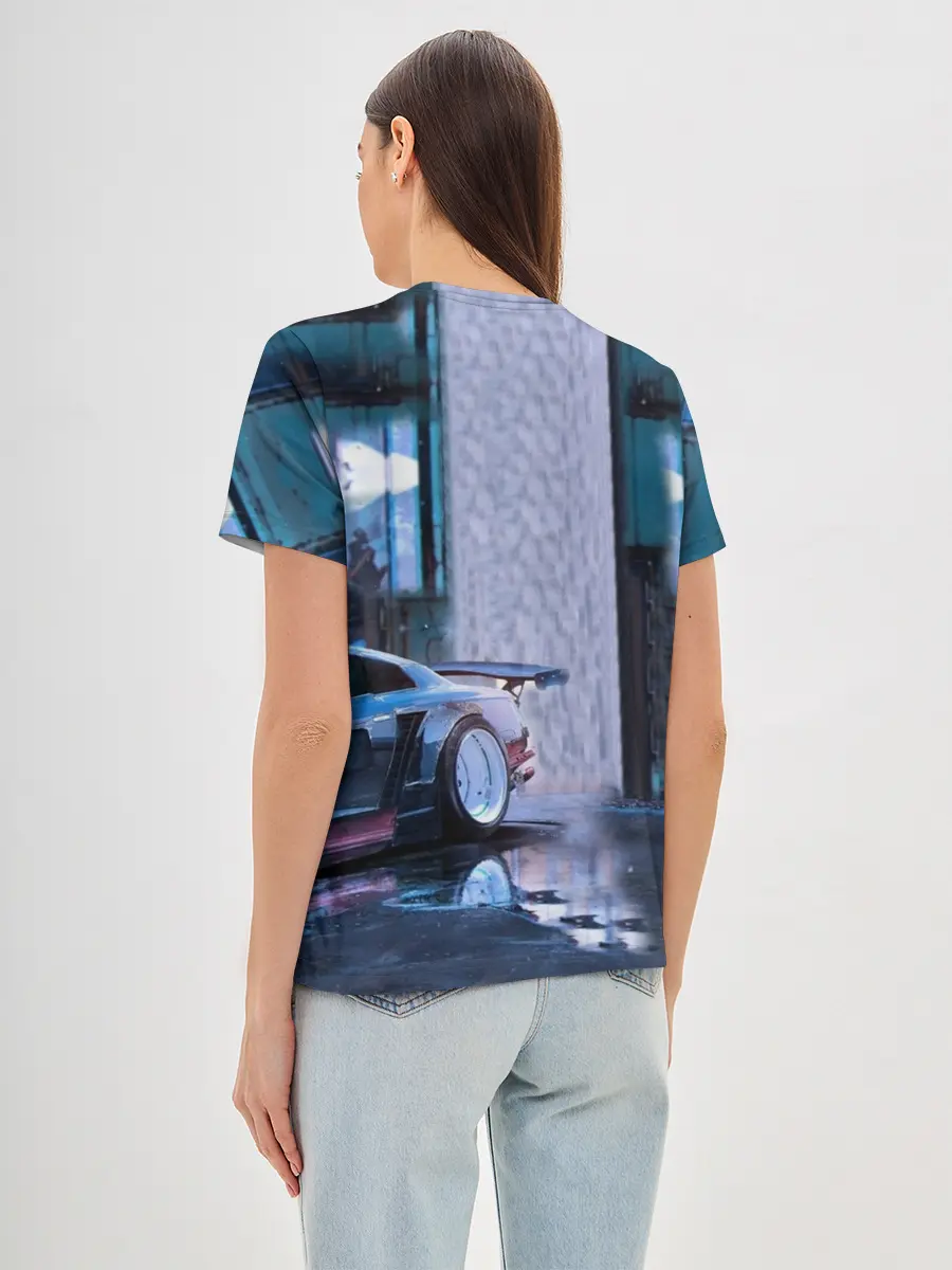 Женская базовая футболка / Nissan GTR R35