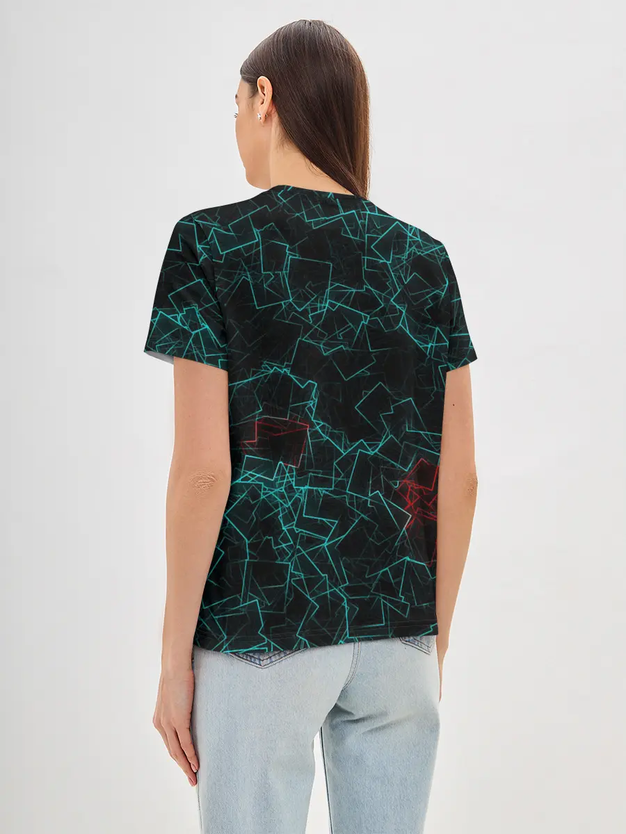 Женская базовая футболка / текстура