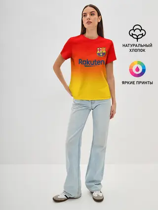 Женская базовая футболка / FC BARCELONA