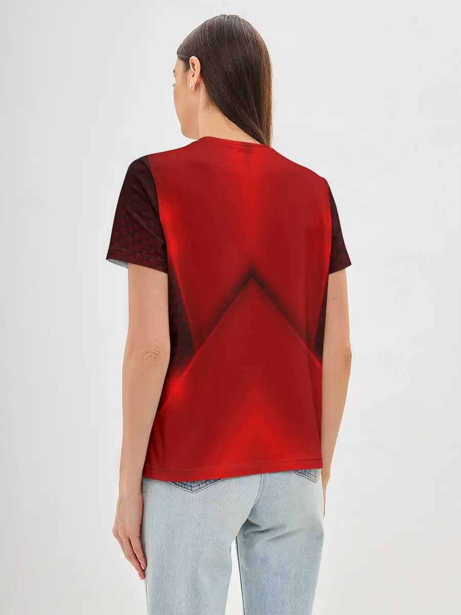 Женская базовая футболка / Lexus car sport RED