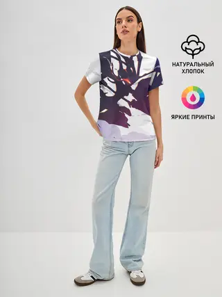 Женская базовая футболка / милый во франксе абстракция