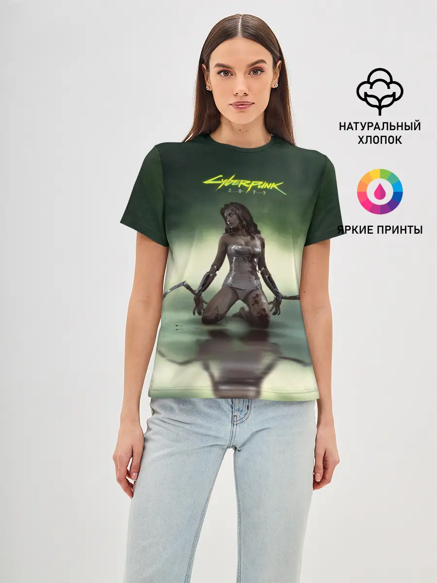 Женская базовая футболка / Cyberpunk2077