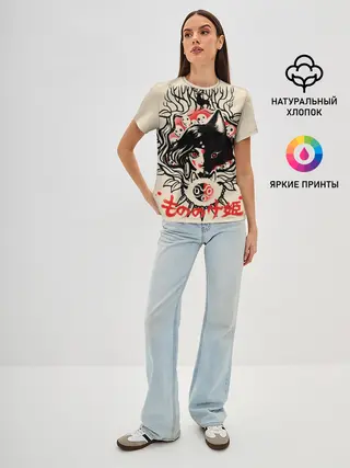 Женская базовая футболка / Принцесса Мононоке