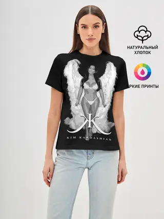 Женская базовая футболка / Ким Кардашьян