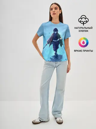 Женская базовая футболка / ГИЮ ТОМИОКА