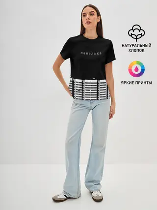 Женская базовая футболка / Панелька