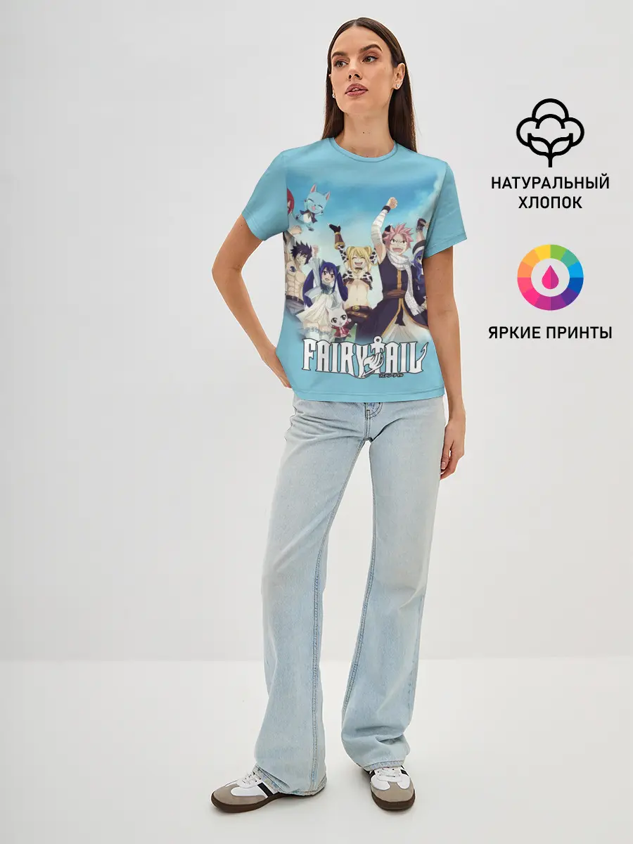 Женская базовая футболка / Fairy Tail Heroes