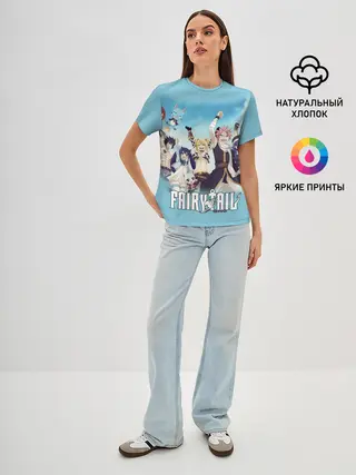 Женская базовая футболка / Fairy Tail Heroes