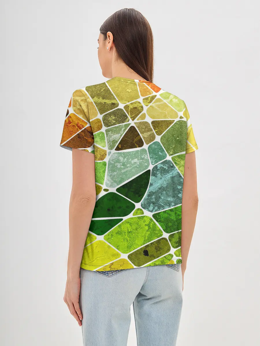 Женская базовая футболка / Мозаика