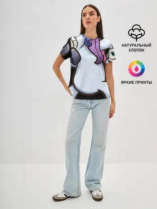 Женская базовая футболка / Единорог - танцор ДАБ