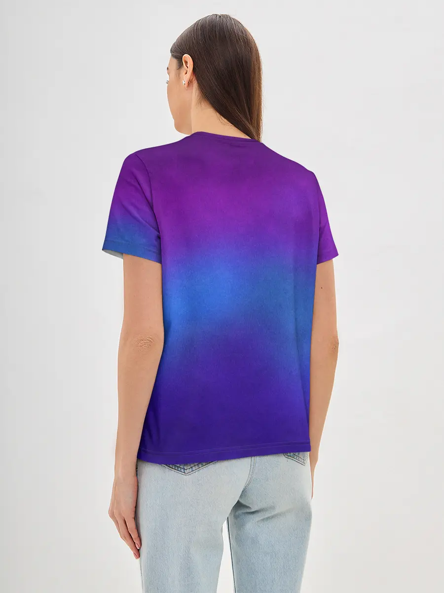 Женская базовая футболка / Leather gradient
