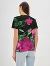 Женская базовая футболка / Розы