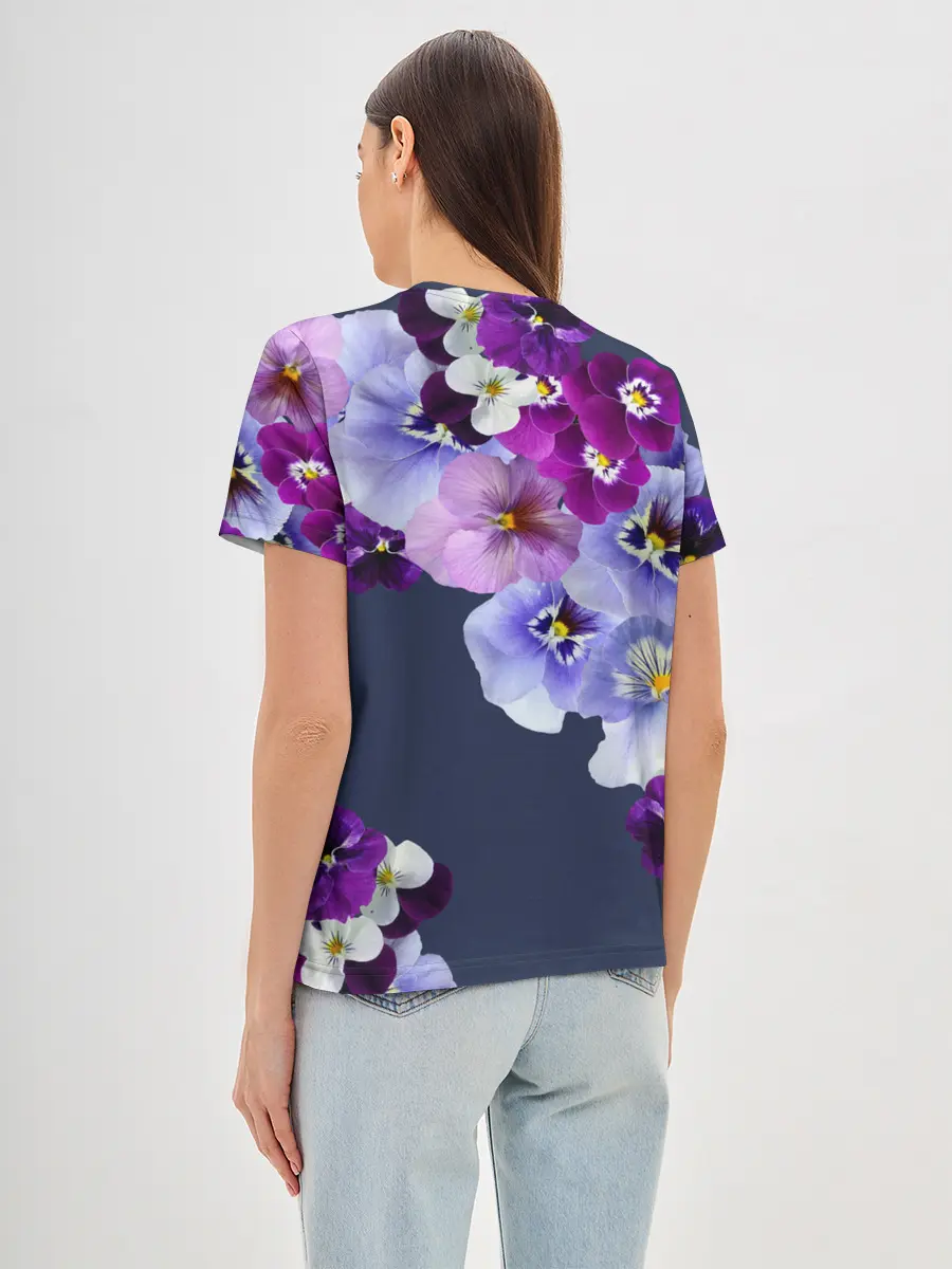 Женская базовая футболка / Анютки