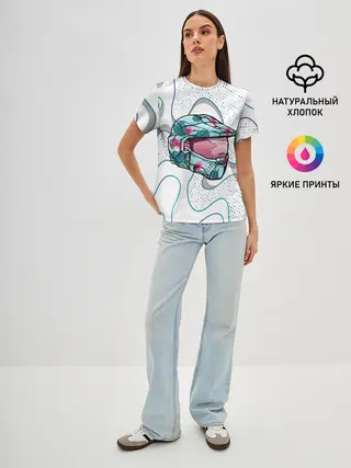 Женская базовая футболка / Flowers of Spartan