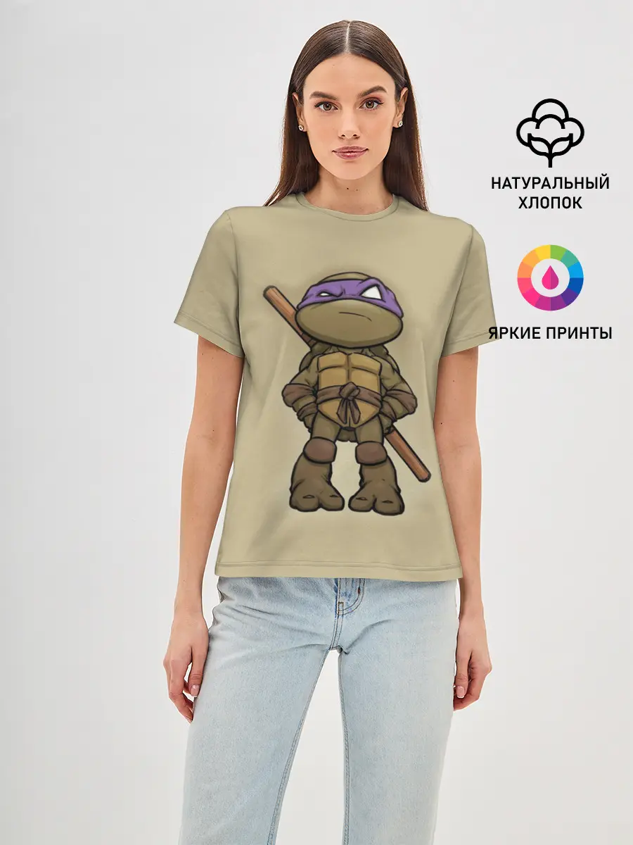 Женская базовая футболка / ЧЕРЕПАШКИ - НИНДЗЯ