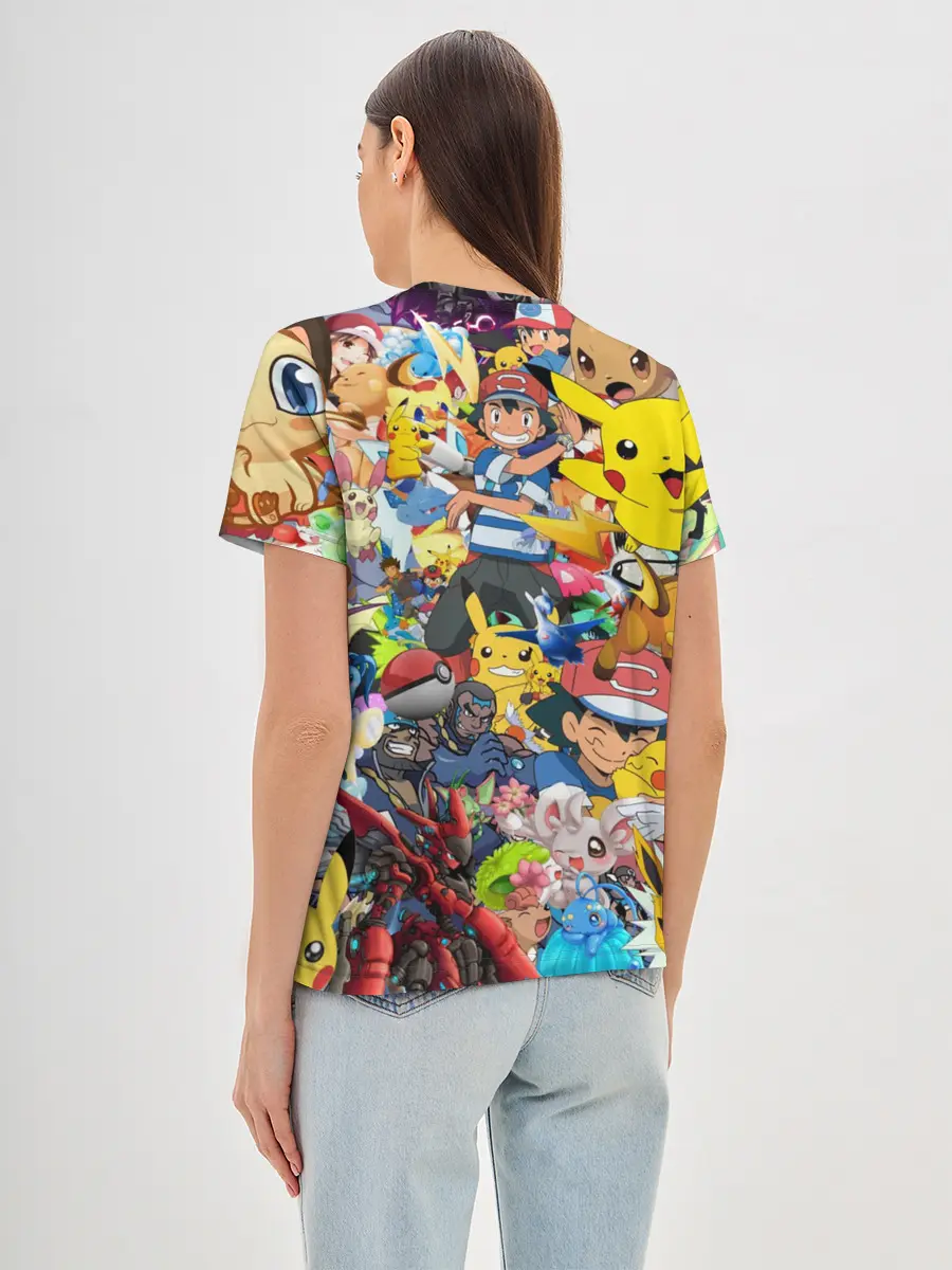 Женская базовая футболка / Pokemon