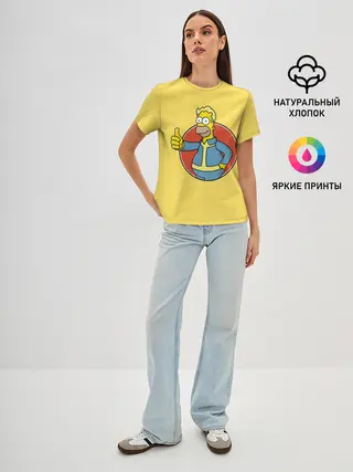 Женская базовая футболка / Homer Fallout