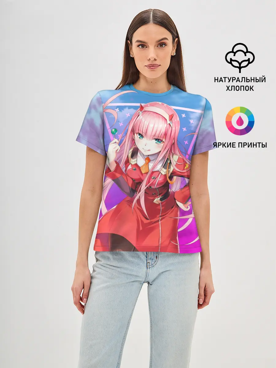 Женская базовая футболка / Darling in the Franxx