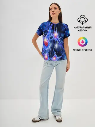 Женская базовая футболка / НЕРВЫ