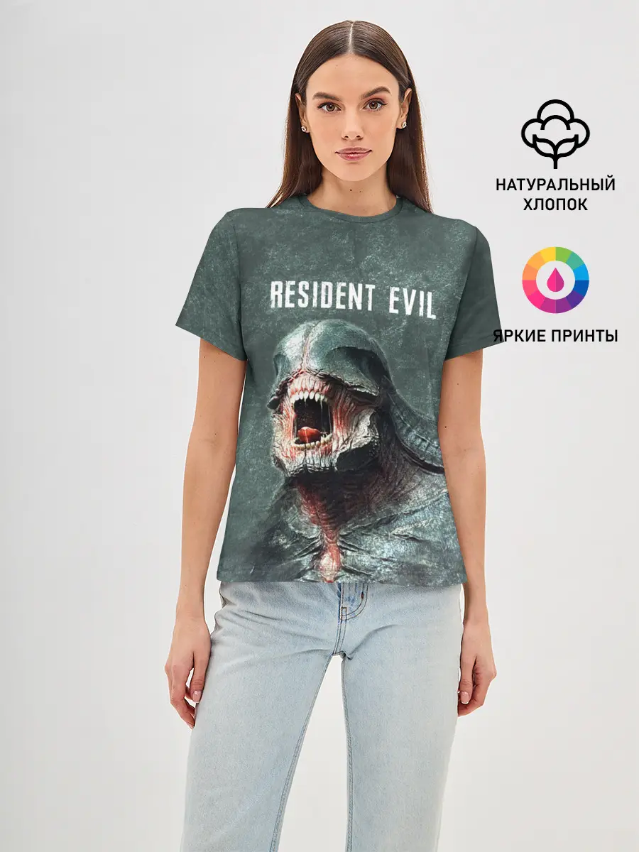 Женская базовая футболка / RESIDENT EVIL 2 | РЕЗИДЕНТ ЕВИЛ