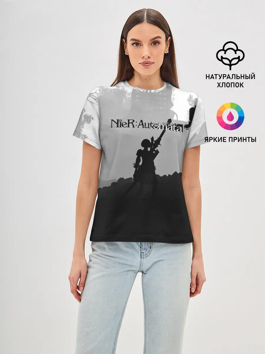 Женская базовая футболка / Nier Automata