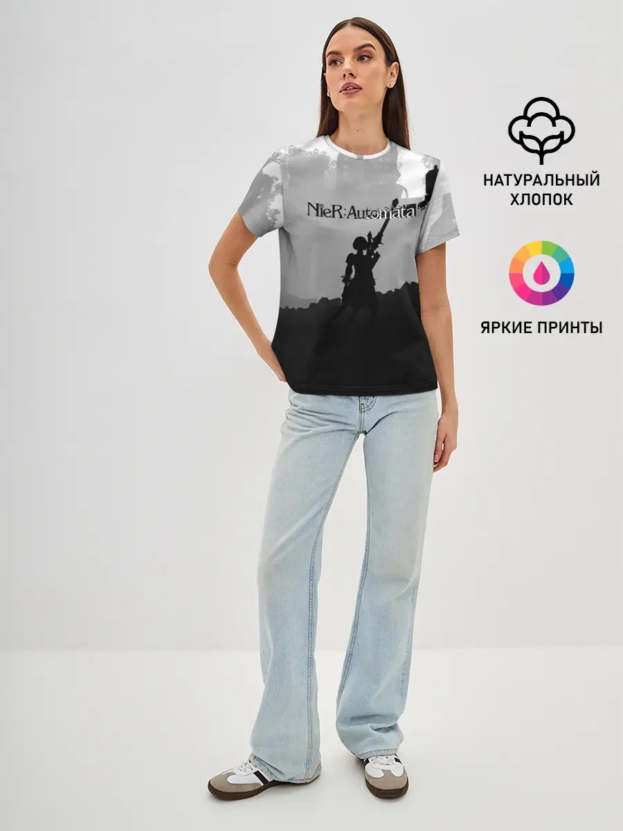 Женская базовая футболка / Nier Automata