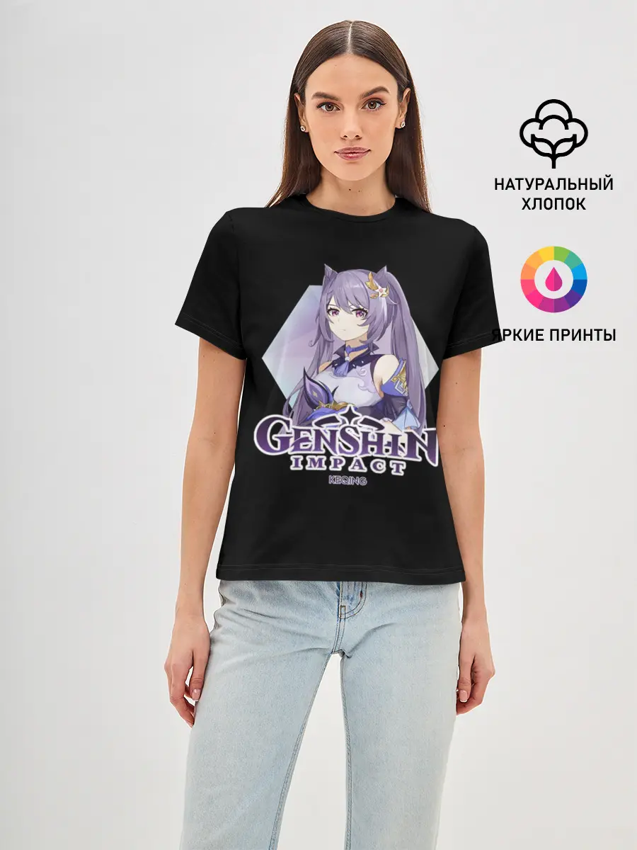 Женская базовая футболка / Genshin Impact