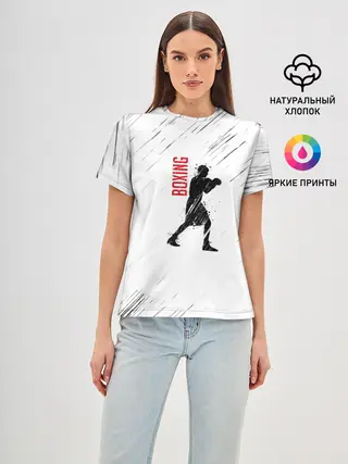 Женская базовая футболка / Бокс