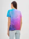 Женская базовая футболка / Абстракция Блеск Градиент