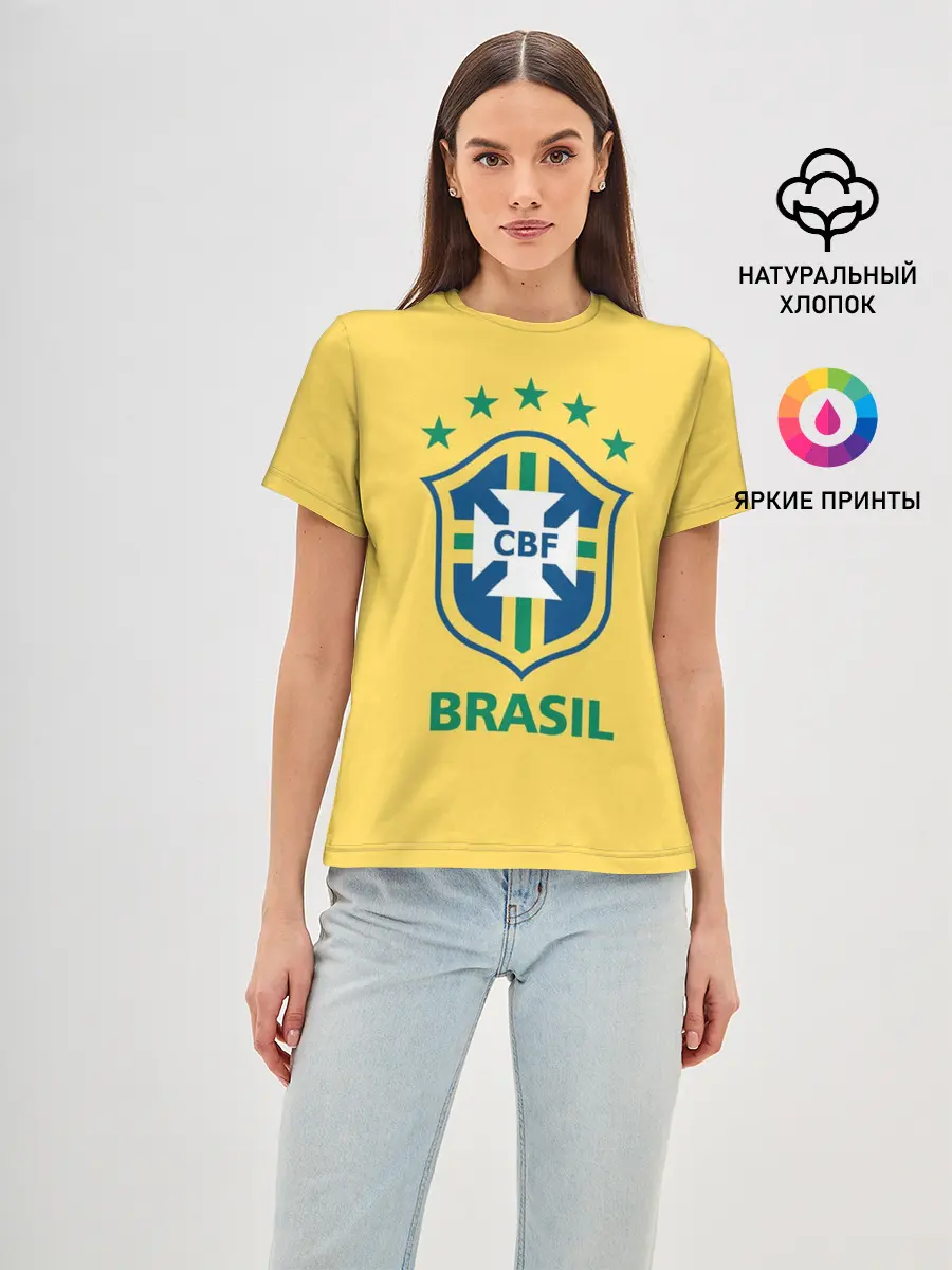 Женская базовая футболка / Сборная Бразилии