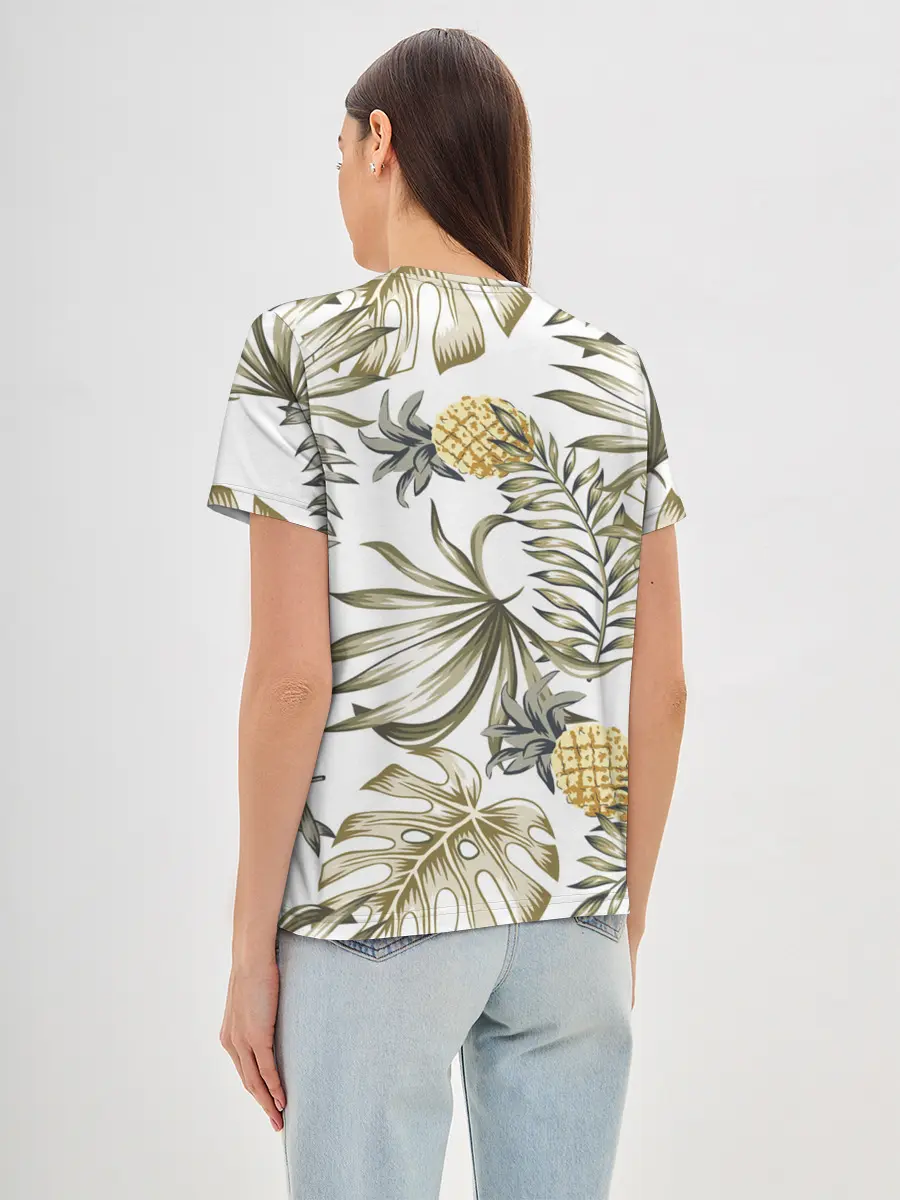 Женская базовая футболка / Тропики хаки