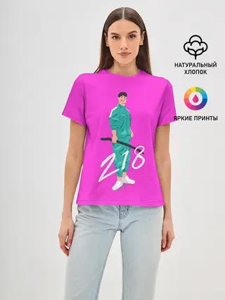 Женская базовая футболка / Опасный 218