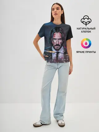 Женская базовая футболка / Джон Уик