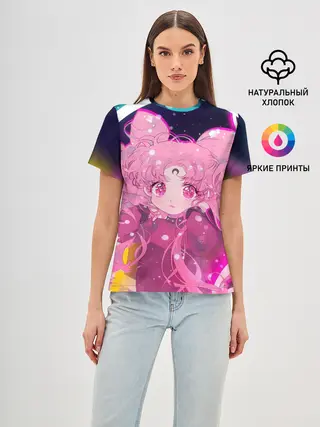 Женская базовая футболка / ДОЧЬ ЛУНЫ