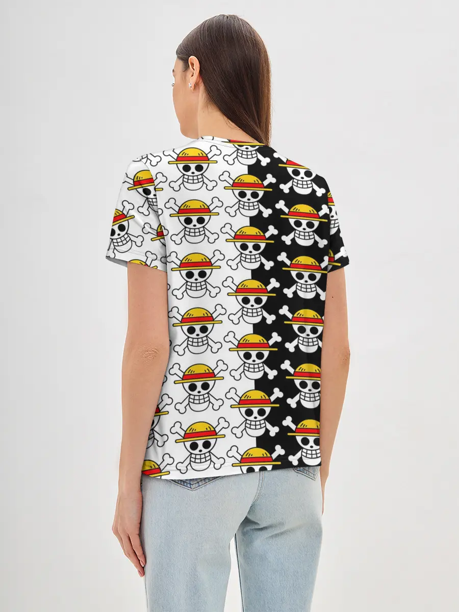 Женская базовая футболка / ONE PIECE / ВАН ПИС / УЗОР