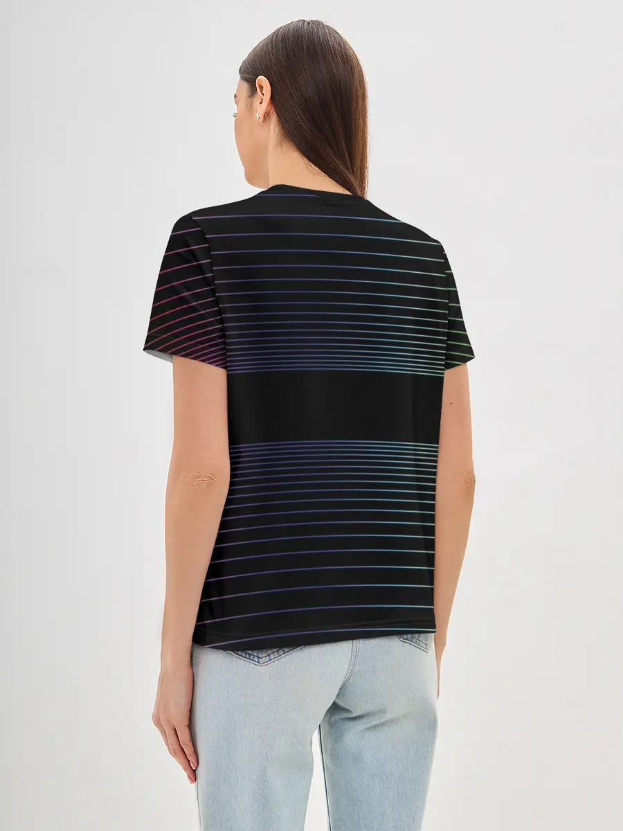 Женская базовая футболка / Полоски