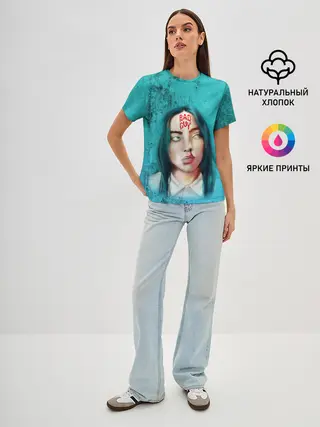 Женская базовая футболка / BAD GUY | BILLIE EILISH