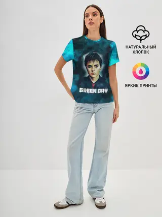 Женская базовая футболка / Billie | GreenDay | ГринДай